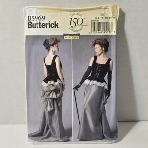 Butterick B5969 Uncut Steampunk Costume Corset and Skirt sewing pattern 14-22